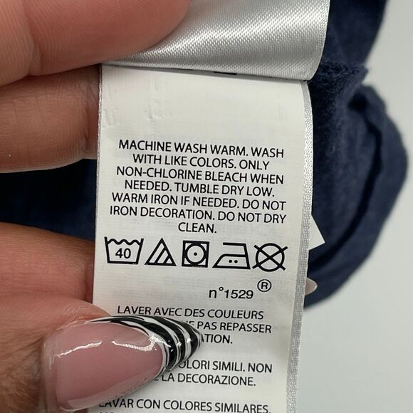 Polo Ralph Lauren Navy Crewneck T Shirt Custom Slim Fit Cotton Logo Tee Medium - Picture 10 of 11